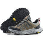 ECAF HTRON EHT Men‘s Genuine Leather Hiking Boots Thick Sole Outdoor Trail Shoes Anti-Slip & Breathable Trekking Trainers