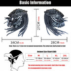 Full Face Motorcycle Helmet Stylish 3-Layer Protective Helmet Predator Evo Motorcycle Helmet PC+ABS High Security Safety Helmet | 883-2