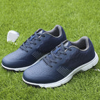 THESTRON Men's Big Size Waterproof Golf Shoes | Spiked Athletic Sneakers Size US 7-15 | T615