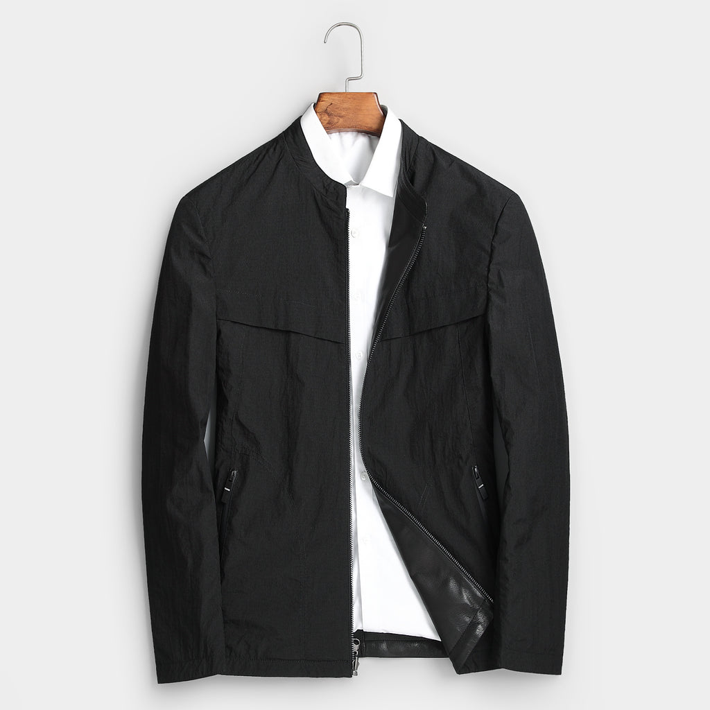 Men’s Genuine Cowhide Leather Jacket | Reversible Fur-Lined Mid-Length Coat | Business Casual Winter Outerwear | 8803