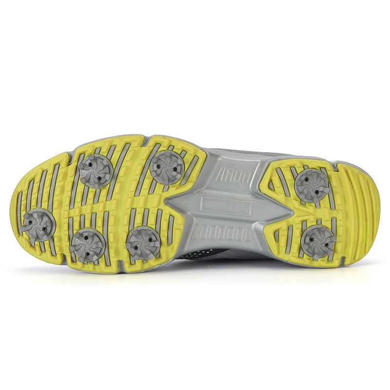 THESTRON Men's Big Size Waterproof Golf Shoes | Spiked Athletic Sneakers Size US 7-15 | T615