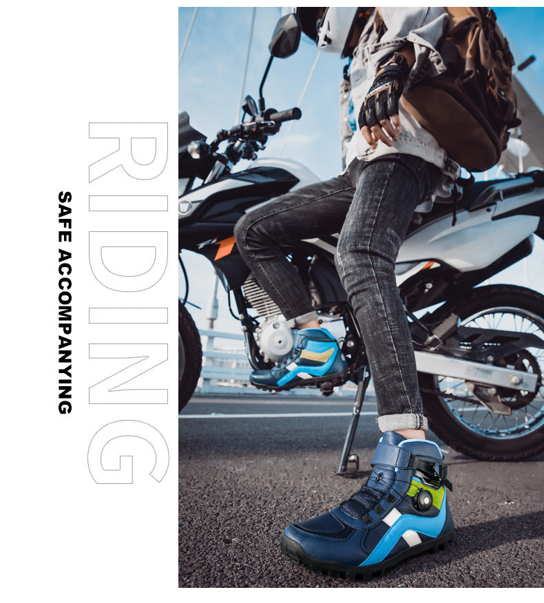 Motorcycle Riding Shoes | Unisex All-Season Urban Street Bike Boots | Casual Biker Sneakers | JC-1988