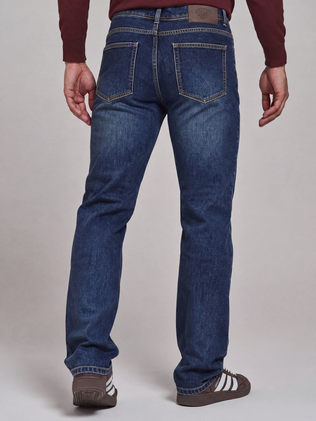 Men‘s Low-Rise Straight Leg Trousers 2026 Autumn Winter Cotton Blend Business Casual Pants Solid Color Smart Trousers | PM58