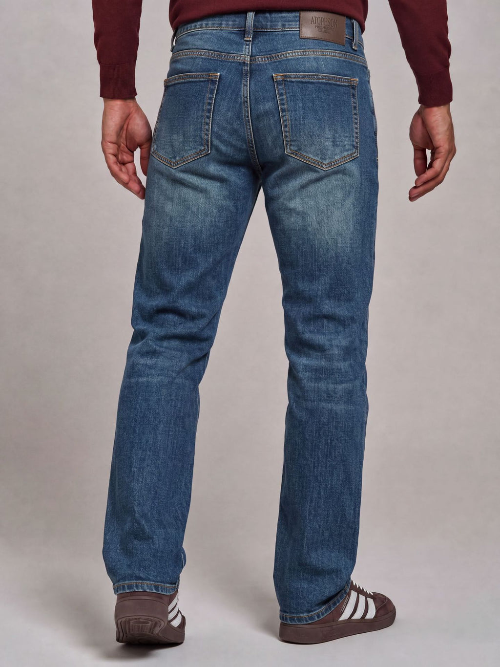 Men‘s Low-Rise Straight Leg Trousers 2026 Autumn Winter Cotton Blend Business Casual Pants Solid Color Smart Trousers | PM58