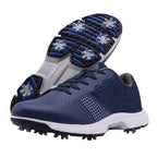 Chaussures de golf pour homme | Chaussures de golf à lacets respirantes avec crampons | Chaussures d'entraînement légères, durables et imperméables pour le parcours de golf