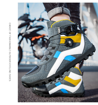 Motorcycle Riding Shoes | Unisex All-Season Urban Street Bike Boots | Casual Biker Sneakers | JC-1988