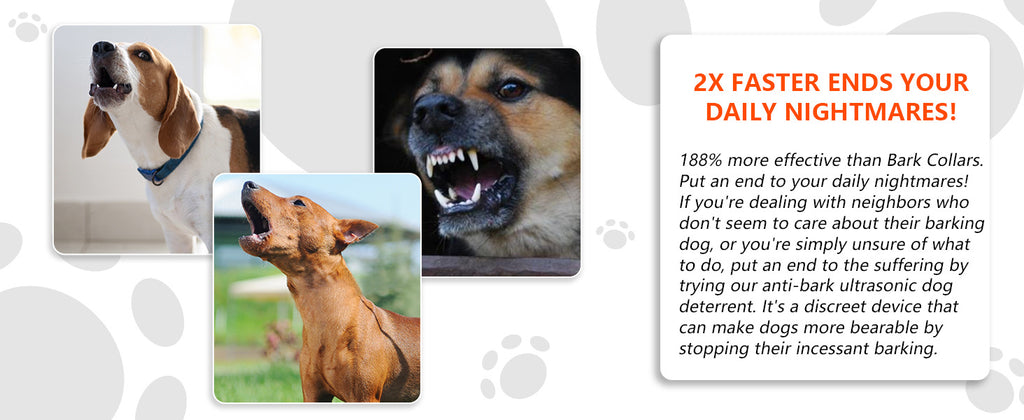 MODUS Automatic Ultrasonic Bark Deterrent New Safe Anti-Barking Device for Indoor & Outdoor Long-Range Humane Dog Trainer