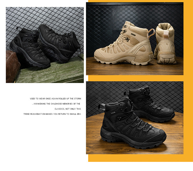 Tactical Combat Boots | Waterproof Breathable Military Hiking Boots | High-Top Climbing & Training Footwear | TRK888