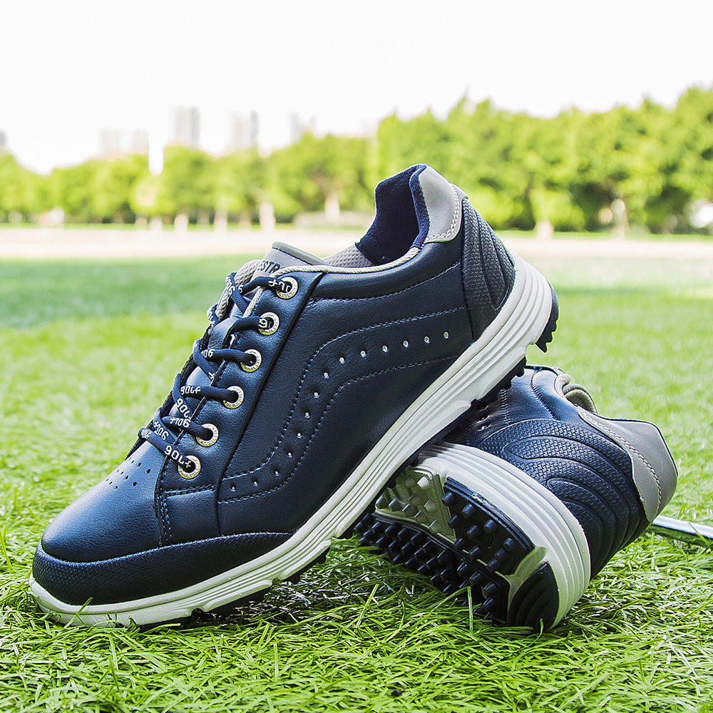 THESTRON Men's Spikeless Golf Shoes Big Size Training & Casual Golf Sneakers All-Season Breathable Footwear | 718