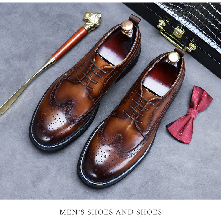 Men's Genuine Leather Dress Shoes | Premium Wedding & Business Formal Shoes - Elegant & Comfortable | 23558