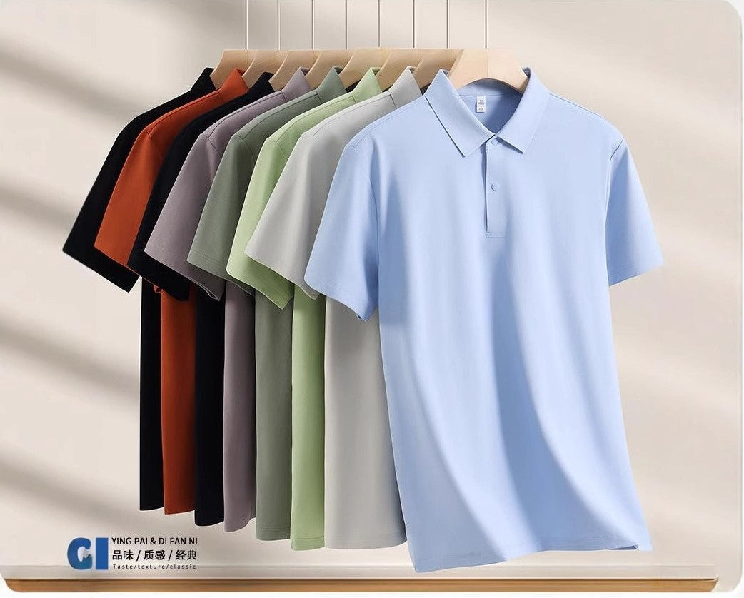 100-Count Mercerized Cotton Polo Shirt | Antibacterial & Cooling | Unisex Summer Short Sleeve Polo Tee | L11-8230
