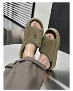 Men’s Suede Leather Fisherman Sandals | Outdoor Slide Slippers with Arch Support | Summer Beach Casual Shoes for Men | T98-1