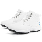Thestron Men's High-Top Winter Golf Shoes Water-Resistant & Anti-Slip Spiked Trainers Big Sizes
