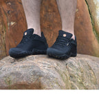 ECAF HTRON Men Water-Resistant Hiking Shoes Breathable Trainers Trail Runners Lightweight Outdoor Trekking Sneakers