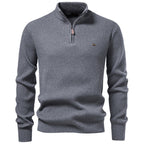 Men's Half-Zip Stand Collar Knit Sweater | 2026 Winter Business Casual Pullover | Warm Cotton-Blend Jumper | SW258