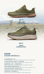 Men‘s 4E Wide Width Waterproof Trail Runners Trainers Lightweight Cushioned Hiking Shoes for Overpronation All‑Terrain Outdoor Sneakers