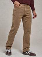 Men‘s Low-Rise Straight Leg Trousers 2026 Autumn Winter Cotton Blend Business Casual Pants Solid Color Smart Trousers | PM58