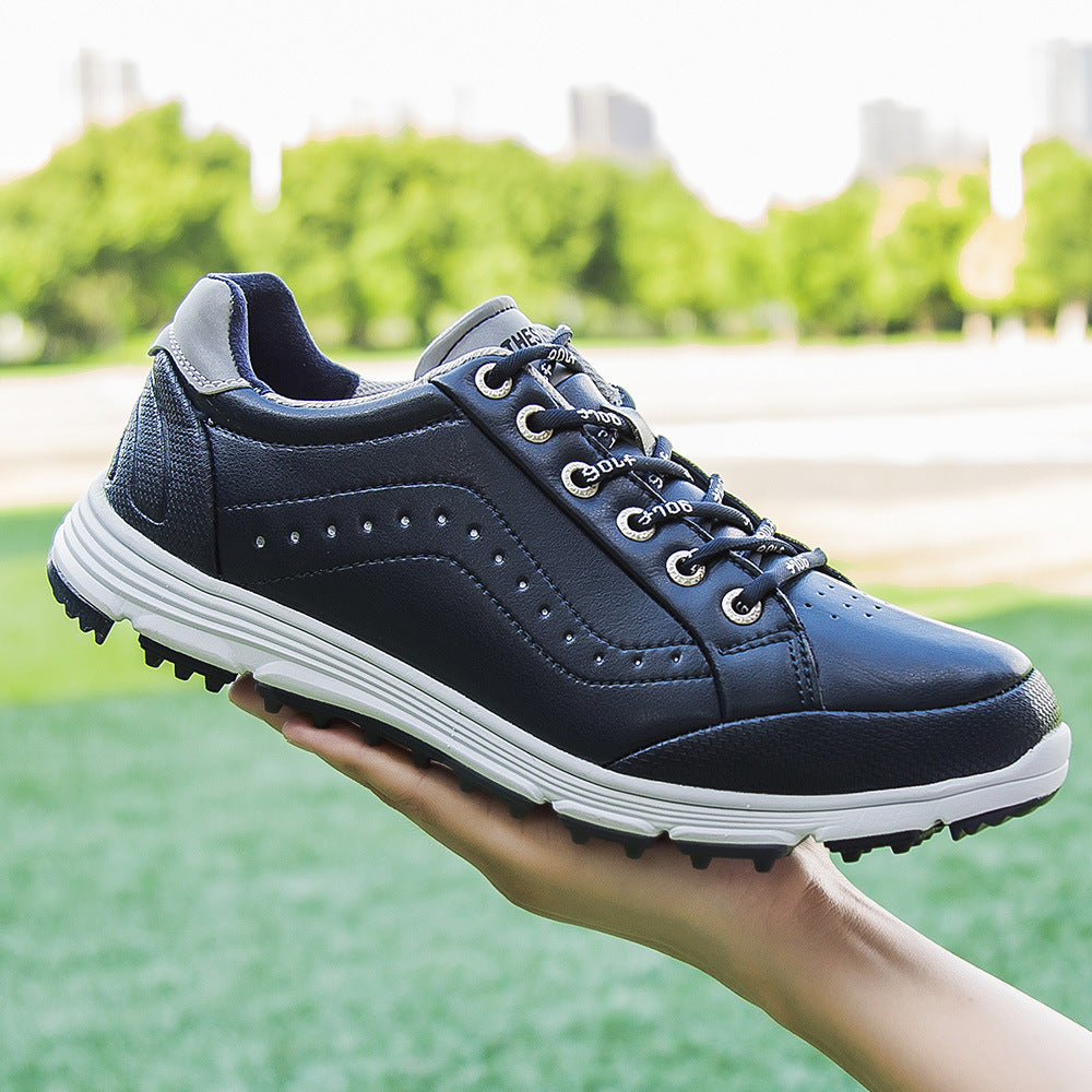 THESTRON Men's Spikeless Golf Shoes Big Size Training & Casual Golf Sneakers All-Season Breathable Footwear | 718