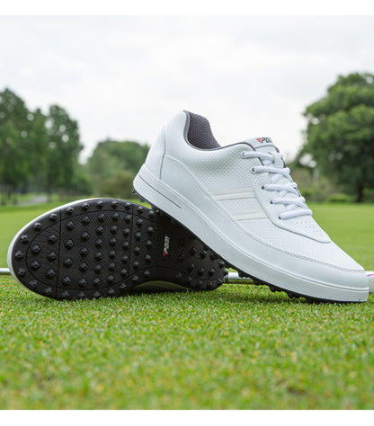 PGM Men's Waterproof Golf Shoes Spiked Athletic Sneakers All-Terrain Golf & Casual Footwear | XZ299