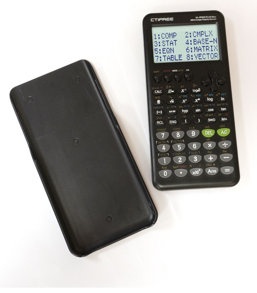 CTIFREE 991ES Plus 2nd Edition Scientific Calculator | 417 Functions for High School & University Exams | Dual Power Display