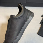 New Genia Men's Slip-On Loafers | Genuine Leather Luxury Sneakers with Sheepskin Lining | Premium Casual Driving Shoes | 6188