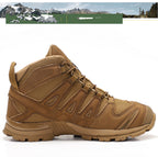 Mid-Low Tactical Combat Boots | Outdoor Desert Hiking Shoes for Men & Women | All-Terrain Camping Trekking Footwear | 054