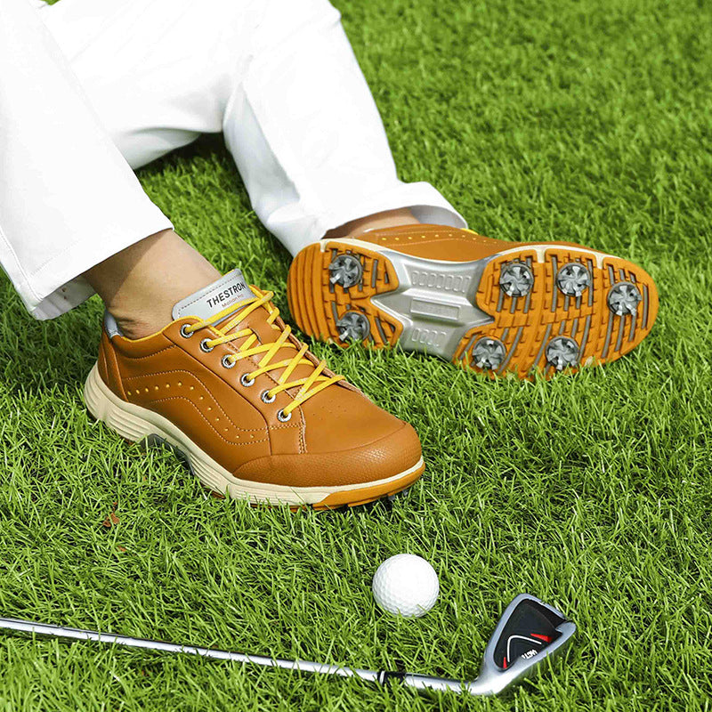 Thestron 716 Men's Big Size Spiked Golf Shoes | Size 39-49 (UK 6-14) | All-Terrain Performance Footwear | 716