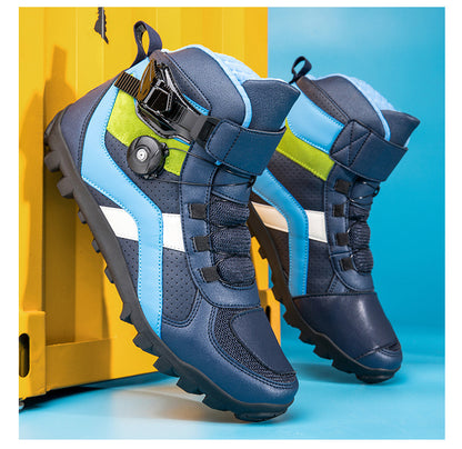 Motorcycle Riding Shoes | Unisex All-Season Urban Street Bike Boots | Casual Biker Sneakers | JC-1988