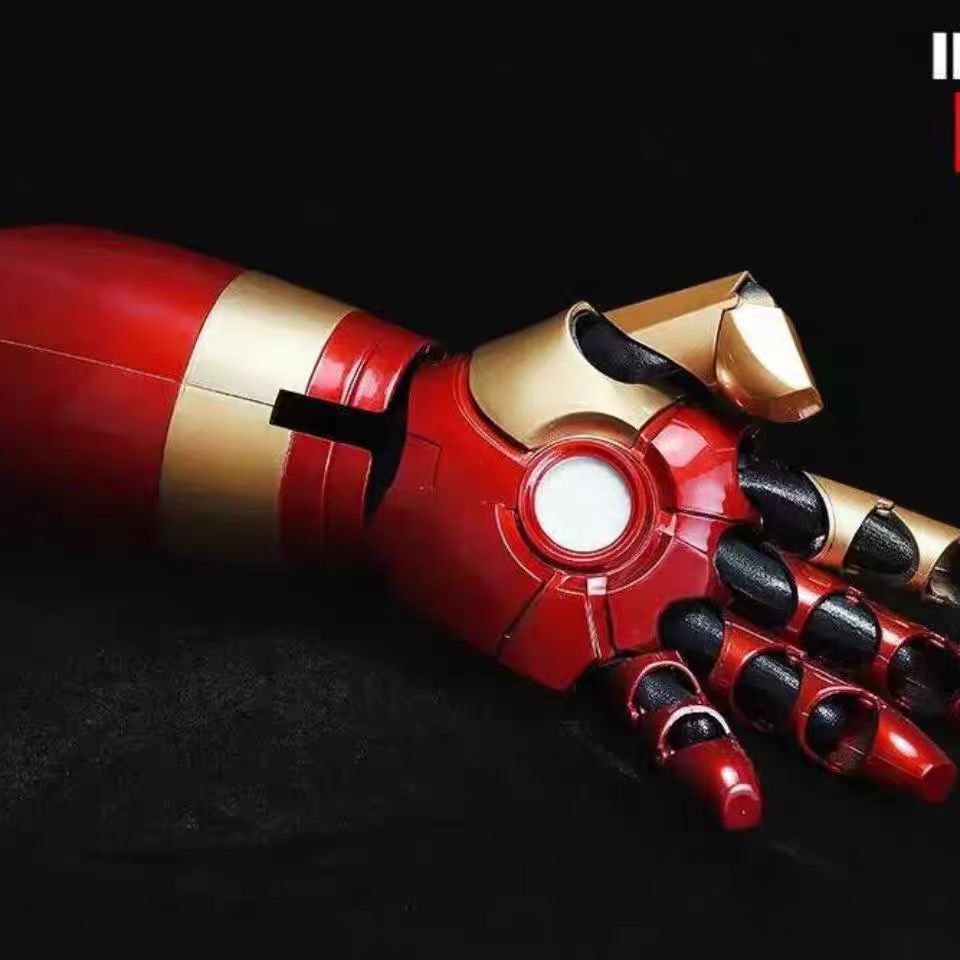 Iron Man MK42 Wearable Armor Arm | 1:1 Scale Voice & Remote Control Open/Close Gauntlet | LED Laser & Repulsor Effects | GTX001