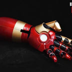 Iron Man MK42 Wearable Armor Arm | 1:1 Scale Voice & Remote Control Open/Close Gauntlet | LED Laser & Repulsor Effects | GTX001