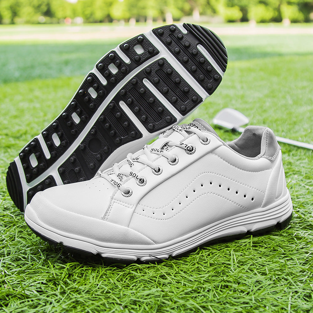 THESTRON Men's Spikeless Golf Shoes Big Size Training & Casual Golf Sneakers All-Season Breathable Footwear | 718
