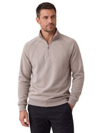 Men's Half-Zip Stand Collar Sweatshirt | 2026 Autumn Casual Pullover with Raglan Sleeves | Soft Cotton-Blend Fleece Top | HD3046