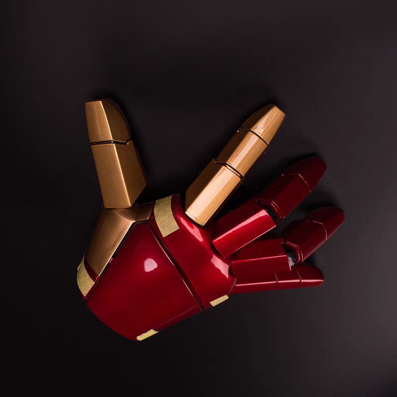 Iron Man MK42 Wearable Armor Arm | 1:1 Scale Voice & Remote Control Open/Close Gauntlet | LED Laser & Repulsor Effects | GTX001