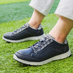 THESTRON Men's Spikeless Golf Shoes Big Size Training & Casual Golf Sneakers All-Season Breathable Footwear | 718