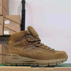 High-Top Desert Tactical Boots Waterproof Leather Suede Hiking Shoes with Gore-Tex & Vibram Sole Breathable Outdoor Trekking Footwear