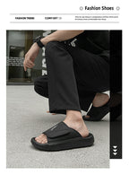 Men’s Suede Leather Fisherman Sandals | Outdoor Slide Slippers with Arch Support | Summer Beach Casual Shoes for Men | T98-1