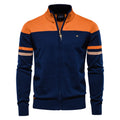 Men’s Zip-Up Knitted Soft Cotton Cardigan Urban Slim Fit Stand Collar Sweater Quality Top | SW188