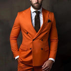 Men's Premium 2pcs Suits – Formal Wedding Groom Attire in Multiple Colors