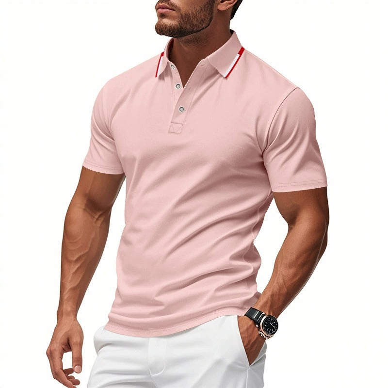 Men’s Quick-Dry Golf Polo Shirt – Short Sleeve Summer Business Casual Top | DS-2108