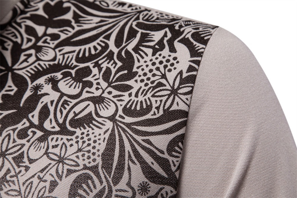 Men's Gradient Color-Block Polo Shirt - Spring Slim-Fit Casual Top | PL1011