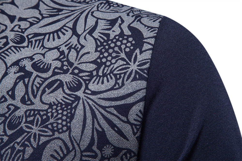 Men's Gradient Color-Block Polo Shirt - Spring Slim-Fit Casual Top | PL1011