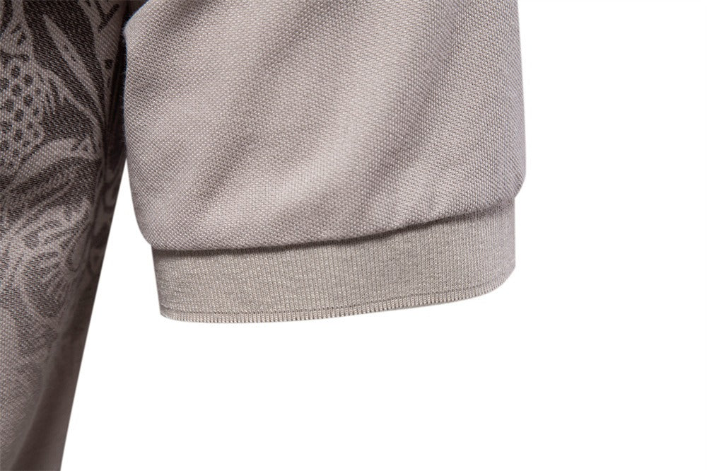 Men's Gradient Color-Block Polo Shirt - Spring Slim-Fit Casual Top | PL1011