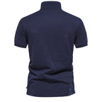 Men's Gradient Color-Block Polo Shirt - Spring Slim-Fit Casual Top | PL1011