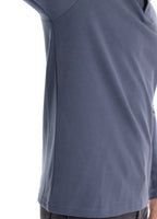 Men's Washed Polo Shirt – Long Sleeve Cotton Blend Top | Smart-Casual Autumn Essential | PL255