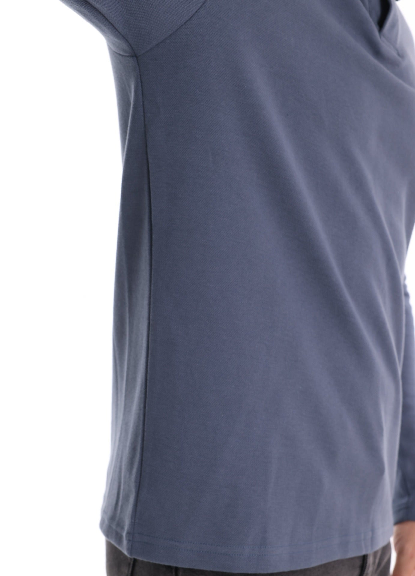 Men's Washed Polo Shirt – Long Sleeve Cotton Blend Top | Smart-Casual Autumn Essential | PL255