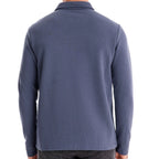 Men's Washed Polo Shirt – Long Sleeve Cotton Blend Top | Smart-Casual Autumn Essential | PL255