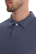 Men's Washed Polo Shirt – Long Sleeve Cotton Blend Top | Smart-Casual Autumn Essential | PL255