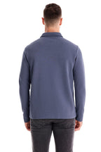 Men's Washed Polo Shirt – Long Sleeve Cotton Blend Top | Smart-Casual Autumn Essential | PL255