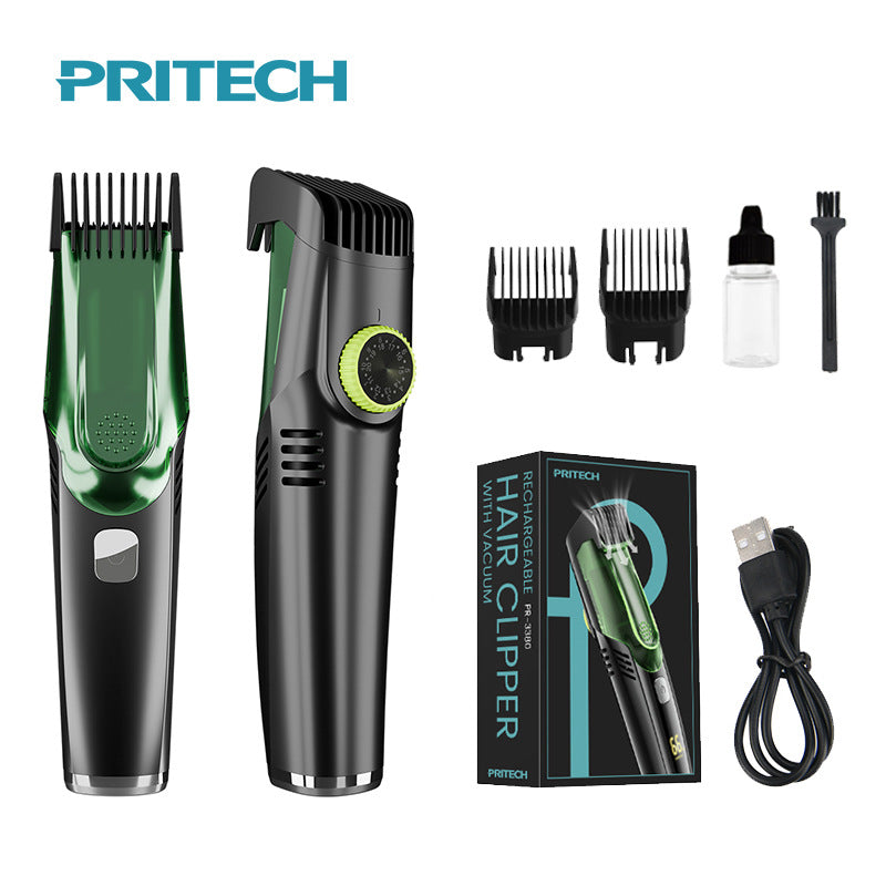 PRITECH IPX6 Waterproof Cordless Vacuum Hair Trimmer Rechargeable & Washable Hair Clipper | PR-3380