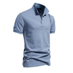 Men's Embroidered Cotton Polo Shirt - 2025 Spring Slim-Fit Casual Top | PS1012